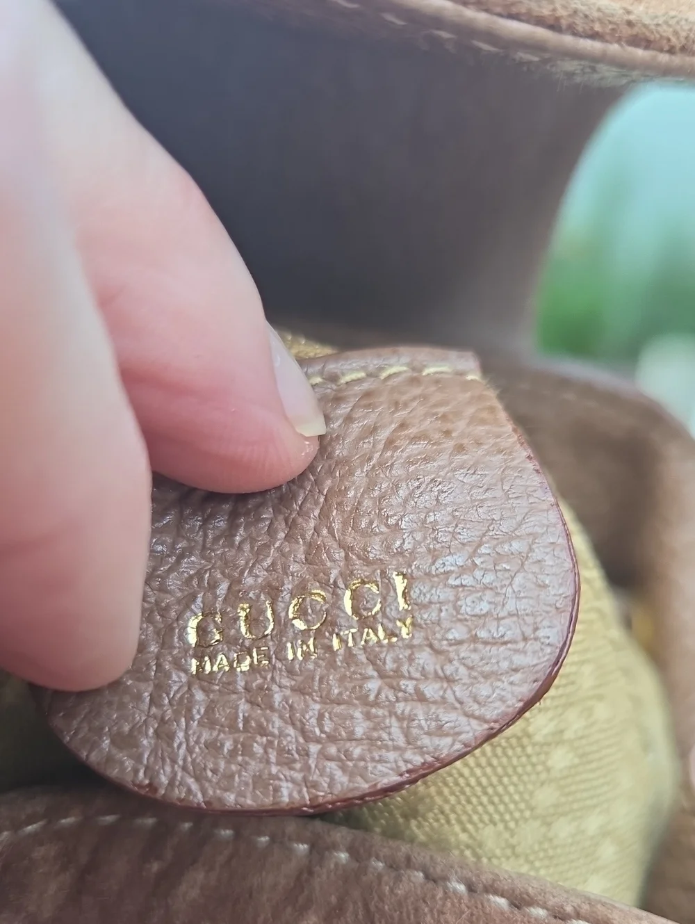 Vintage Gucci Suede Bamboo 00317050030 Mini Backpack $4,500 Estimated Retail GUC